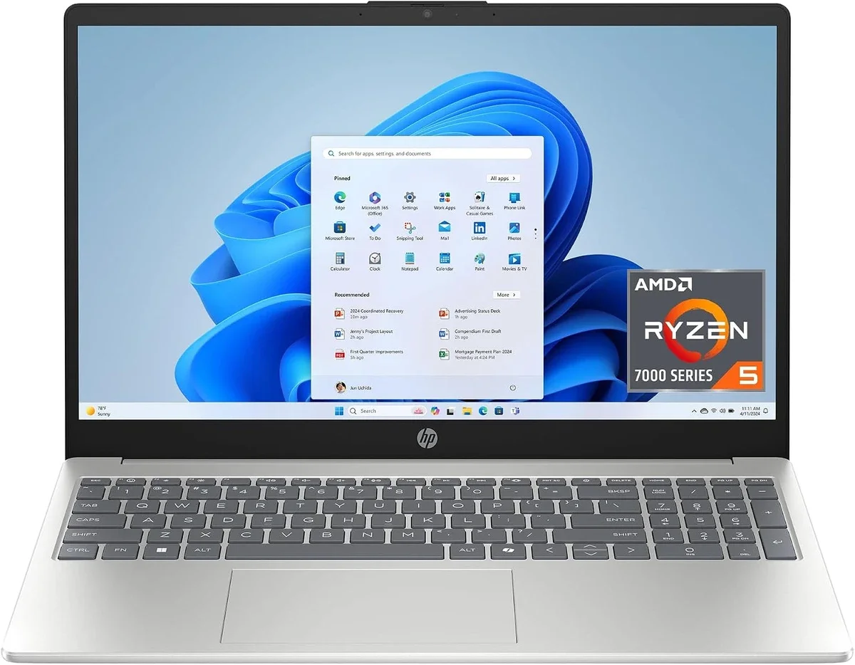 Portátil HP 15-FC0354LA AMD Ryzen 5 7530U 8GB 512GB 15.6" - Comprar en ZonaTech